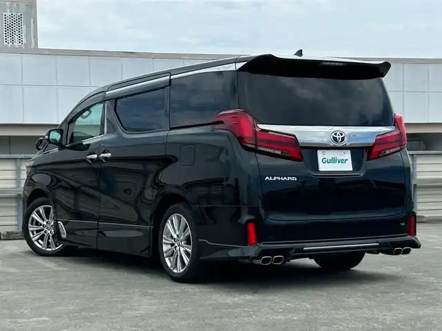 トヨタ アルファード S タイプゴールド 静岡県 2020(令2)年 2.8万km ブラック 特別仕様車/トヨタセーフティセンス/純正9型ディスプレイ/ナビ/フルセグＴＶ/ＤＶＤ再生/ＢＴオーディオ/バックカメラ/前後ドラレコ/ビルトインＥＴＣ2.0/TRDエアロ FSR/ツインムーンルーフ/純正１２．１型後席モニター/AC１００Ｖ/１００Ｗ/追従機能付クルコン/ハーフレザーシート/前後コーナーセンサー/LEDヘッドライト/オートライト/オートハイビーム/LTA（レーントレーシングアシスト）/クリアランスソナー/PKSB(パーキングサポートブレーキ)/PCS(プリクラッシュセーフティ)/オットマン/純正１８ＡＷ