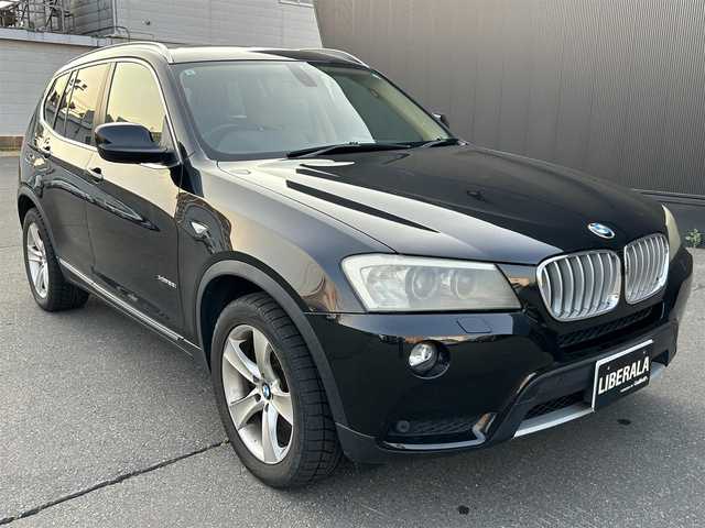ＢＭＷ Ｘ３ xDrive28i ハイライン 道東・釧路十勝 2011(平23)年 6.1万km サファイアブラックP サンルーフ/クルーズコントロール/白革/シートヒーター/メモリ付きパワーシート/純正HDDナビ/TV/CD/DVD/バック/サイドカメラ/キセノンヘッドライト/オートライト/フロント/リアフォグライト/革巻ステアリング/リモコン/プッシュスタート/スマートキー/純正18インチAW/ミラーETC