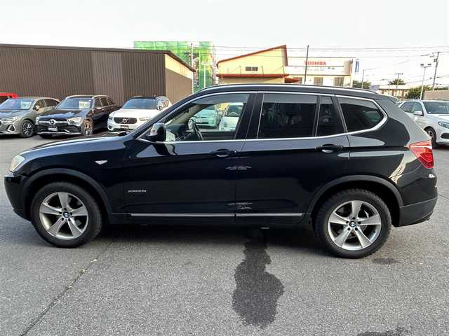 ＢＭＷ Ｘ３ xDrive28i ハイライン 道東・釧路十勝 2011(平23)年 6.1万km サファイアブラックP サンルーフ/クルーズコントロール/白革/シートヒーター/メモリ付きパワーシート/純正HDDナビ/TV/CD/DVD/バック/サイドカメラ/キセノンヘッドライト/オートライト/フロント/リアフォグライト/革巻ステアリング/リモコン/プッシュスタート/スマートキー/純正18インチAW/ミラーETC