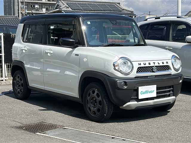 スズキ ハスラー F リミテッド 愛媛県 2018(平30)年 5.2万km ピュアホワイトパール/ブラック2トーン ワンオーナー/社外ナビ（CN-E300Ｐ）/・Bluetooth/・ワンセグＴＶ/・ＣＤ/バックカメラ/ＥＴＣ/横滑り防止装置/アイドリングストップ/プッシュスタート/純正アルミホイール/衝突被害軽減システム