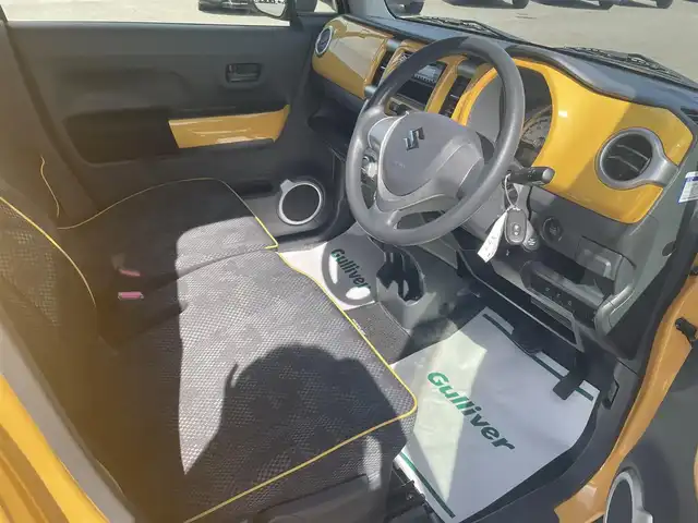 スズキ ハスラー G 山形県 2016(平28)年 2.9万km アクティブイエロー/ブラック2トーンルーフ 4WD/衝突被害軽減システム/カーオーディオ/　　【CD　AM/FM　AUX】/シートヒーター/15インチアルミホイール/純正フロアマット/ダウンヒルアシストコントロール/電動格納ミラー/アイドリングストップ/ドアバイザー/スマートキー×2