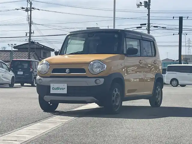 スズキ ハスラー G 山形県 2016(平28)年 2.9万km アクティブイエロー/ブラック2トーンルーフ 4WD/衝突被害軽減システム/カーオーディオ/　　【CD　AM/FM　AUX】/シートヒーター/15インチアルミホイール/純正フロアマット/ダウンヒルアシストコントロール/電動格納ミラー/アイドリングストップ/ドアバイザー/スマートキー×2
