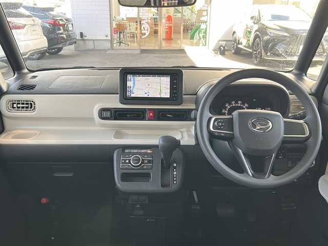 ダイハツ ムーヴ キャンバス ストライプス X 大分県 2023(令5)年 1.5万km シャイニングホワイトパール/アプリコットピンクメタリック ワンオーナー /9インチ純正SDナビ /フルセグTV /CD/DVD再生機能/バックカメラ /両側パワースライドドア /禁煙　/クリアランスソナー /2トーン /前方純正ドライブレコーダー /電動格納ミラー　/スマートキー/Wエアバッグ/オートライト