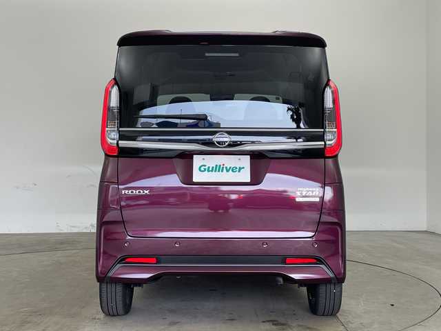 日産 ルークス ハイウェイスター Gターボ 兵庫県 2024(令6)年 0.5万km ワイン ・社外ナビ（MDV-D311W）/TV/Bluetooth/SD/CD/・アラウンドビューモニター/・インテリジェントルームミラー/・ETC/・エマージェンシーブレーキ/・車線逸脱警報/・標識検知機能/・先行車発進お知らせ/・ふらつき警報/・ハンズフリースライドドア/・両側パワースライドドア/・ステアリングスイッチ/・ＬＥＤヘッドライト/・オートライト/・ハイビームアシスト/・スマートキー