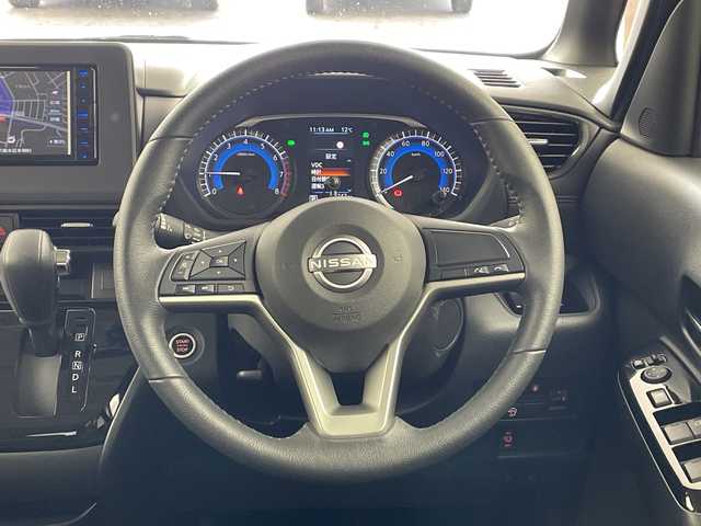 日産 ルークス ハイウェイスター Gターボ 兵庫県 2024(令6)年 0.5万km ワイン ・社外ナビ（MDV-D311W）/TV/Bluetooth/SD/CD/・アラウンドビューモニター/・インテリジェントルームミラー/・ETC/・エマージェンシーブレーキ/・車線逸脱警報/・標識検知機能/・先行車発進お知らせ/・ふらつき警報/・ハンズフリースライドドア/・両側パワースライドドア/・ステアリングスイッチ/・ＬＥＤヘッドライト/・オートライト/・ハイビームアシスト/・スマートキー