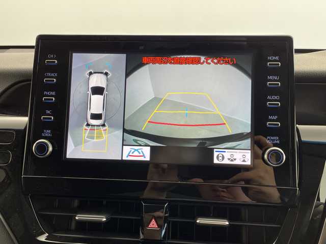 トヨタ カムリ G 茨城県 2023(令5)年 1.8万km アティチュードブラックマイカ 純正ディスプレイオーディオ　全方位カメラ　ミュージックプレーヤー接続　ＥＴＣ　衝突軽減ブレーキ　レーンキープアシスト　ブラインドスポットモニター　シートヒーター　ドライブレコーダー　純正17インチＡＷ