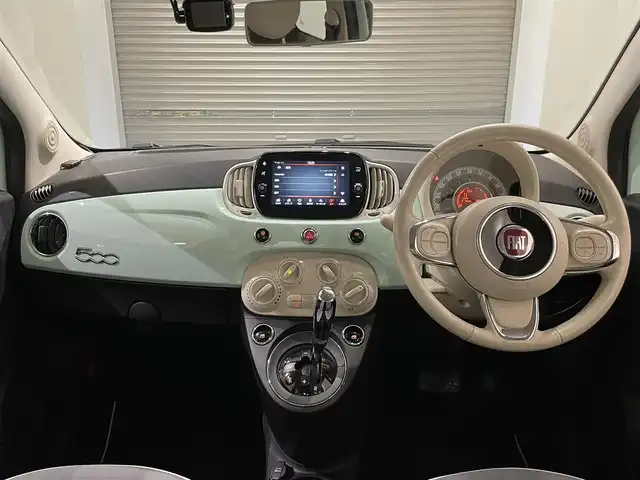 フィアット ５００ スーパーポップチェントヴェンティ 静岡県 2019(令1)年 3.6万km LATTE MENTA ワンオーナー/限定２４０台/アイドリングストップ/ETC/appleカープレイ/AUX/ドライブレコーダー前後/Bluetooth接続/スペアキー/USB接続