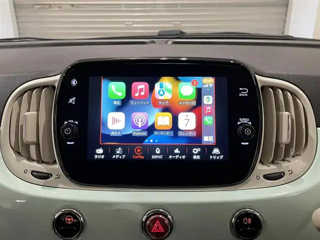 フィアット ５００ スーパーポップチェントヴェンティ 静岡県 2019(令1)年 3.6万km LATTE MENTA ワンオーナー/限定２４０台/アイドリングストップ/ETC/appleカープレイ/AUX/ドライブレコーダー前後/Bluetooth接続/スペアキー/USB接続