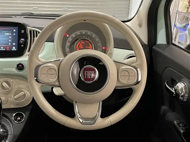 フィアット ５００ スーパーポップチェントヴェンティ 静岡県 2019(令1)年 3.6万km LATTE MENTA ワンオーナー/限定２４０台/アイドリングストップ/ETC/appleカープレイ/AUX/ドライブレコーダー前後/Bluetooth接続/スペアキー/USB接続
