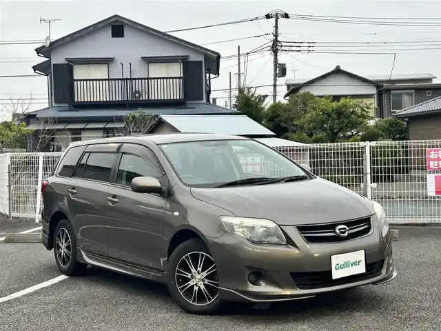 トヨタ カローラ フィールダー X HID リミテッド 静岡県 2010(平22)年 10.4万km ブロンズマイカメタリック ワンオーナー/純正ナビ（FM/AM/CD/DVD/TV）/ETC