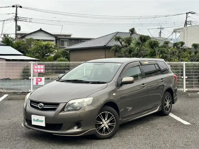 トヨタ カローラ フィールダー X HID リミテッド 静岡県 2010(平22)年 10.4万km ブロンズマイカメタリック ワンオーナー/純正ナビ（FM/AM/CD/DVD/TV）/ETC