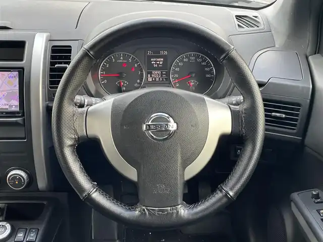 日産 エクストレイル 20Xt 岐阜県 2012(平24)年 9.4万km ダイヤモンドブラック (株)IDOMが運営する【じしゃロン多治見店】の自社ローン専用車両になります。こちらは現金またはオートローンご利用時の価格です。自社ローンご希望の方は別途その旨お申付け下さい。/社外ナビ/　（Bluetooth/DVD/フルセグ）/4WD/バックカメラ/全席シートヒーター/オートライト/フォグランプ