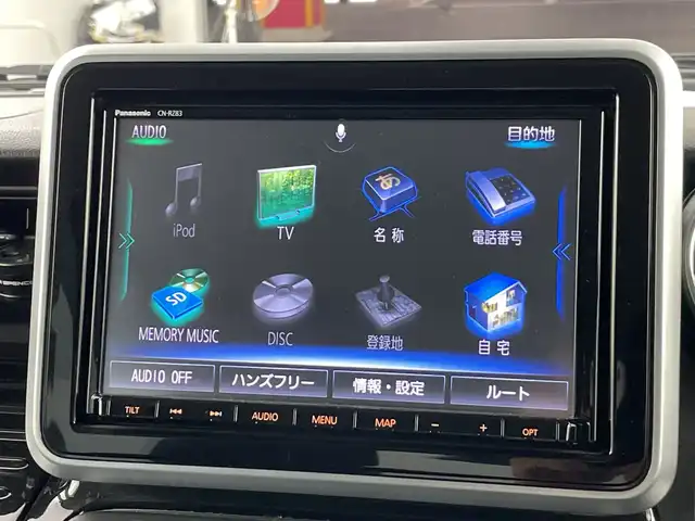 スズキ スペーシア カスタム HYBRID XS ターボ 愛知県 2018(平30)年 5万km ブレイブカーキP 禁煙車/純正8インチナビ/（AM/FM/CD/DVD/Bluetooth/フルセグTV)/全方位カメラ/スズキセーフティサポート/・衝突軽減ブレーキ/・レーンキープアシスト/・クリアランスソナー/・誤発進抑制機能/ＥＴＣ/シートヒーター/両側パワースライドドア/アイドリングストップ/スマートキー/スペアキー有/純正フロアマット/純正15インチアルミホイール/LEDヘッドライト/フロントフォグライト/横滑り防止装置/電動格納ミラー
