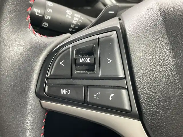 スズキ スペーシア カスタム HYBRID XS ターボ 愛知県 2018(平30)年 5万km ブレイブカーキP 禁煙車/純正8インチナビ/（AM/FM/CD/DVD/Bluetooth/フルセグTV)/全方位カメラ/スズキセーフティサポート/・衝突軽減ブレーキ/・レーンキープアシスト/・クリアランスソナー/・誤発進抑制機能/ＥＴＣ/シートヒーター/両側パワースライドドア/アイドリングストップ/スマートキー/スペアキー有/純正フロアマット/純正15インチアルミホイール/LEDヘッドライト/フロントフォグライト/横滑り防止装置/電動格納ミラー
