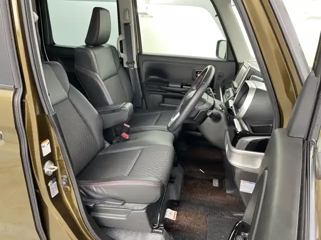 スズキ スペーシア カスタム HYBRID XS ターボ 愛知県 2018(平30)年 5万km ブレイブカーキP 禁煙車/純正8インチナビ/（AM/FM/CD/DVD/Bluetooth/フルセグTV)/全方位カメラ/スズキセーフティサポート/・衝突軽減ブレーキ/・レーンキープアシスト/・クリアランスソナー/・誤発進抑制機能/ＥＴＣ/シートヒーター/両側パワースライドドア/アイドリングストップ/スマートキー/スペアキー有/純正フロアマット/純正15インチアルミホイール/LEDヘッドライト/フロントフォグライト/横滑り防止装置/電動格納ミラー