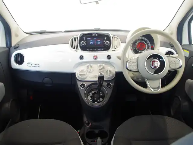 フィアット ５００ 1．2 ポップ 岐阜県 2017(平29)年 6.1万km 白 オーディオプレーヤー/　Bluetooth/　USB/　FM/　AM/ドラレコ/ＥＴＣ/純正フロアマット
