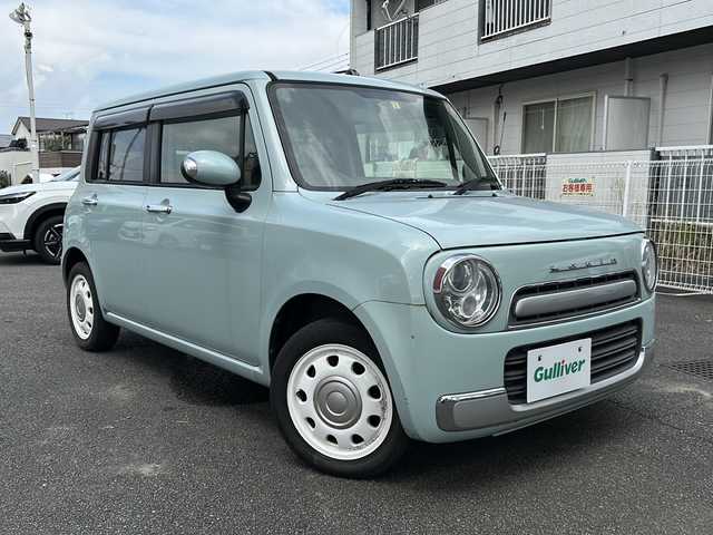 スズキ ラパン ショコラ X 宮崎県 2013(平25)年 7.6万km アロマティックアクアメタリック スマートキー /純正ナビ/Bluetooth  /ワンセグTV /プッシュスタート /USB入力端子 /バックカメラ /純正アルミホイール /アイドリングストップ /レザーシート /純正フロアマット/保証書/取扱説明書