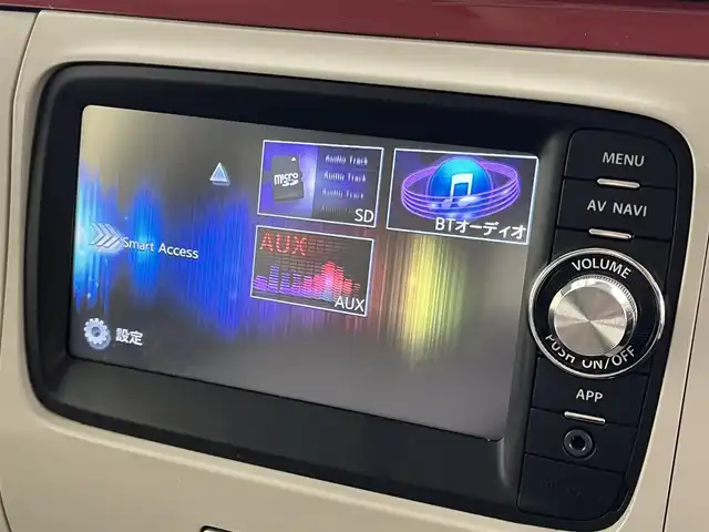 スズキ ラパン ショコラ X 滋賀県 2013(平25)年 7.6万km アロマティックアクアメタリック 純正ナビ/Bluetooth/USB /ワンセグTV /バックカメラ/プッシュスタート /USB入力端子 /アイドリングストップ /レザー調シート/純正フロアマット