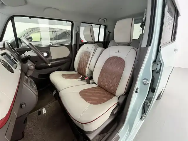 スズキ ラパン ショコラ X 滋賀県 2013(平25)年 7.6万km アロマティックアクアメタリック 純正ナビ/Bluetooth/USB /ワンセグTV /バックカメラ/プッシュスタート /USB入力端子 /アイドリングストップ /レザー調シート/純正フロアマット