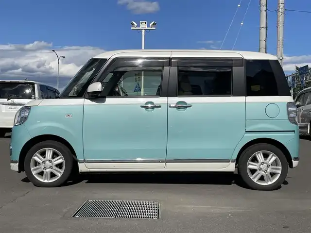 ダイハツ ムーヴ キャンバス X LTD メイクアッフ SA Ⅱ 道北・旭川 2016(平28)年 10万km パールホワイトⅢ/ファインミントメタリック 2トーン (株)IDOMが運営する【じしゃロン旭川店】の自社ローン専用車両になります。こちらは現金またはオートローンご利用時の価格です。自社ローンご希望の方は別途その旨お申付け下さい・/　/・純正ナビ(CD/DVD/BT/SD/フルセグ)/・全方位カメラ/・スマートアシスト/・ステアリングリモコン/・プッシュスタート/・スマートキー2個/・フォグランプ/・取扱説明書