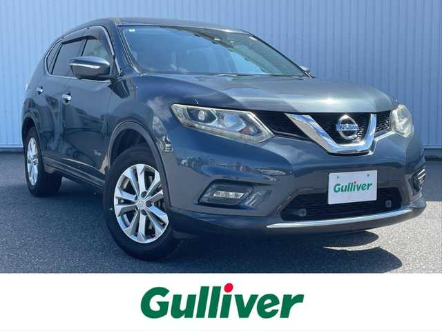 日産 エクストレイル ハイブリッド 20X エマージェンシーブレーキ 滋賀県 2015(平27)年 8.3万km スチールブルー 純正ナビ/(Bluetooth/フルセグ/CD/DVD)/4WD/アラウンドビューモニター/エマージェンシーブレーキ/クルーズコントロール/レーンキープアシスト/クリアランスソナー/電動リアゲート/LEDオートライト/フォグ/レザーシート/前席シートヒーター/前後ドライブレコーダー/ETC/USB/センターデフロック/ダウンヒルアシスト