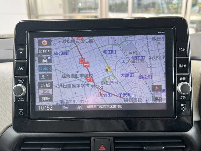 日産 ルークス X 静岡県 2021(令3)年 3.5万km ブロッサムピンク 純正SDナビ/・CD/・DVD/・フルセグＴＶ/・Bluetooth/・USB/・AM/・FM/主要装備/・片側パワスラ/・衝突軽減/・横滑り防止装置/・レーンキープ/・コーナーセンサー前後/・全方位カメラ/・ETC/・ドラレコ前/・純正フロアマット/・オートライト/・スマートキー/・プッシュスタート/・ステリモ/・カーテンエアバック