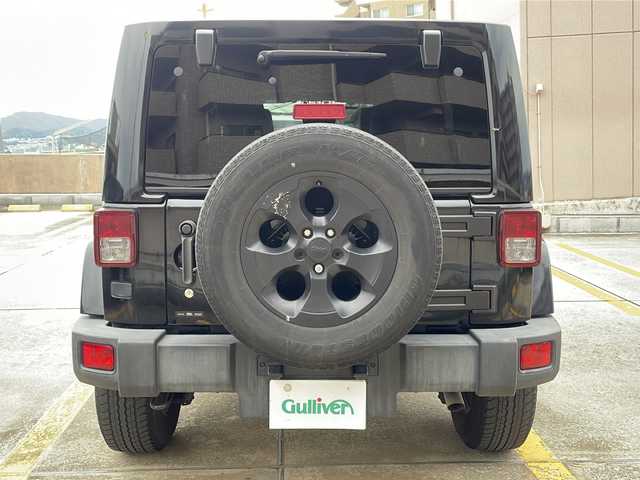 クライスラー・ジープ ジープ ラングラー アンリミテッド サハラ 広島県 2016(平28)年 5.2万km ブラック OP黒革シート/シートヒーター/サイドビューモニター/ヒルディセントコントロール/クルーズコントロール/社外ナビ（DVD/Bluetooth/フルセグTV）/オートライト/純正18インチAW/ETC/リモコンキー