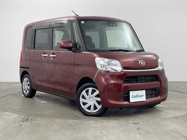 ダイハツ タント X SA Ⅲ 兵庫県 2017(平29)年 2.8万km ファイアークォーツレッドM ・純正ナビ/Bluetooth/CD/DVD/SD/TV/・バックカメラ/・スマートアシストIII/・衝突警報機能/・衝突回避支援ブレーキ機能（対車両・対歩行者）/・車線逸脱警報機能/・誤発進抑制制御機能（前方・後方）/・オートハイビーム/・先行車発進お知らせ機能/・車線逸脱警報/・車線逸脱抑制制御/・路側逸脱警報/・ふらつき警報/・コーナーセンサー/・アイドリングストップ/・両側パワースライドドア/・ステアリングスイッチ/・運転席シートヒーター/・純正フロアマット/・オートライト/・ETC/・スマートキー/・スペアキー/・取扱説明書/・保証書