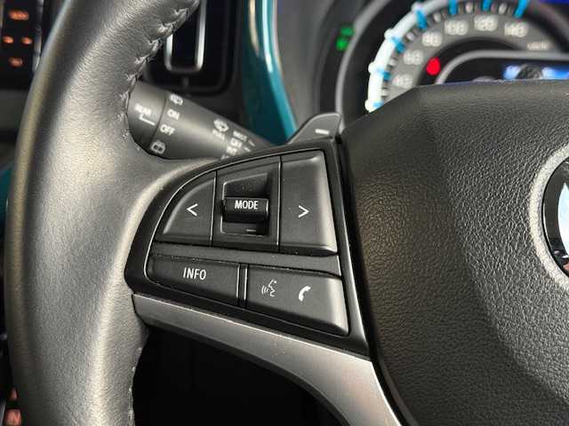 マツダ フレア クロスオーバー ハイブリッドXT 大阪府 2021(令3)年 1.6万km 青／グレー /禁煙車//ワンオーナー//ディーラーOPSDナビ【CN-RZ765W】/・フルセグTV・Bluetooth・CD・DVD・FM・AM//全方位カメラ//前席シートヒーター//ビルトインETC//クルーズコントロール（前車追従機能有）//前後ドラレコ【ZDR016】//オートハイビーム//LEDヘッドライト//本革巻きステアリング//パドルシフト//取扱説明書//保証書//スペアキー