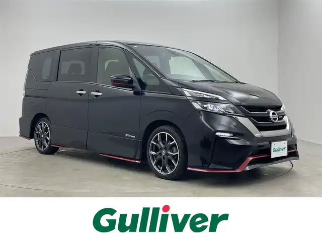 日産 セレナ ニスモ 埼玉県 2018(平30)年 7.1万km ダイヤモンドブラック プロパイロット　社外９インチナビ　フリップダウンモニター　アラウンドビューモニター　ＥＴＣ　レーダークルーズ　インテリジェントルームミラー　ＨＤＭＩ　純正アルミホイール　スマートキー　オートハイビーム