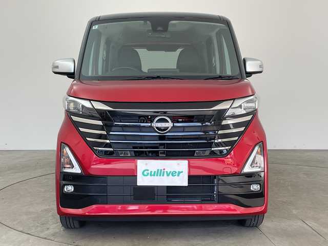 日産 ルークス HWS X アーバンクロム プロパイロットED 兵庫県 2024(令6)年 0.6万km スパークリングレッド/ブラック ・社外ナビ/SD/CD/DVD/TV/BT/・全方位カメラ/・両側パワースライドドア/・ハンズフリーパワースライドドア/・衝突軽減ブレーキ/・インテリジェントルームミラー/・車線逸脱警報/・車線逸脱防止支援/・プロパイロット/・先行車発進お知らせ/・速度標識表示/・道路標識表示/・ソナー/・ふらつき警報/・レーダークルーズコントロール/・ETC/・LEDヘッドランプ/・フォグランプ/・スマートキー/・フロアマット/・純正アルミホイール/・取扱説明書/・保証書/・スペアキー