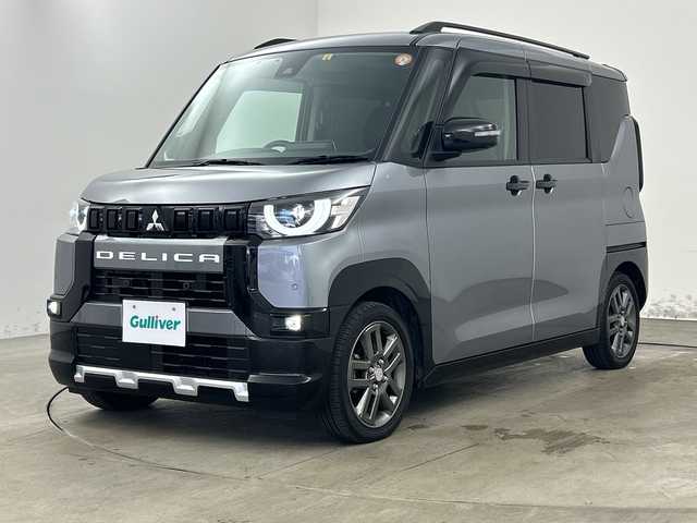 三菱 デリカミニ T プレミアム 兵庫県 2023(令5)年 3.7万km グレーＭⅡ ・純正ナビ/SD/Bluetooth/TV/・全方位カメラ/・ビルトインETC2.0/・マイパイロット/・e-Assist/衝突被害軽減ブレーキシステム/踏み間違い衝突防止アシスト/車線逸脱警報システム/車線逸脱防止支援機能/オートマチックハイビーム/ふらつき警報/・レーダークルーズコントロール/・両側パワースライドドア/・デジタルインナーミラー/・アイドリングストップ/・前方ドライブレコーダー/・純正15インチアルミホイール/・ターボ/・スマートキー
