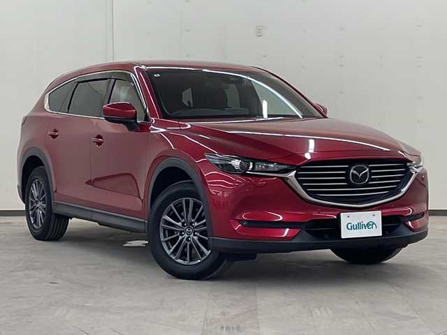 マツダ ＣＸ－８ 25S 道央・札幌 2020(令2)年 1.7万km ソウルレッドクリスタルM /4WD//衝突軽減ブレーキ//全方位カメラ//純正ナビ//フルセグＴＶ//Ｂｌｕｅｔｏｏｔｈ//ＥＴＣ//純正１７インチアルミホイール//コーナーセンサー//ＬＥＤヘッドライト//オートライト//スタッドレスタイヤ積み込み