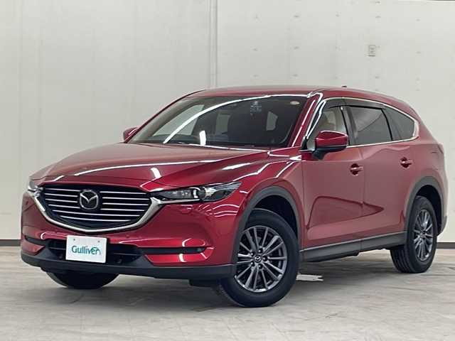 マツダ ＣＸ－８ 25S 道央・札幌 2020(令2)年 1.7万km ソウルレッドクリスタルM /4WD//衝突軽減ブレーキ//全方位カメラ//純正ナビ//フルセグＴＶ//Ｂｌｕｅｔｏｏｔｈ//ＥＴＣ//純正１７インチアルミホイール//コーナーセンサー//ＬＥＤヘッドライト//オートライト//スタッドレスタイヤ積み込み
