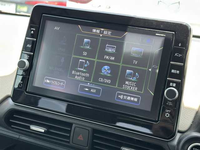 日産 デイズ X 滋賀県 2019(令1)年 5万km ブラック 禁煙車/純正9型ナビ/（CD/DVD/フルセグTV/BT/SD/FM/AM）/エマージェンシーブレーキ/アラウンドビューモニター/ETC/ドライブレコーダー/コーナーセンサー/ステアリングスイッチ/LEDヘッドライト/インテリジェントキー/プッシュスタート/純正ドアバイザー/純正フロアマット