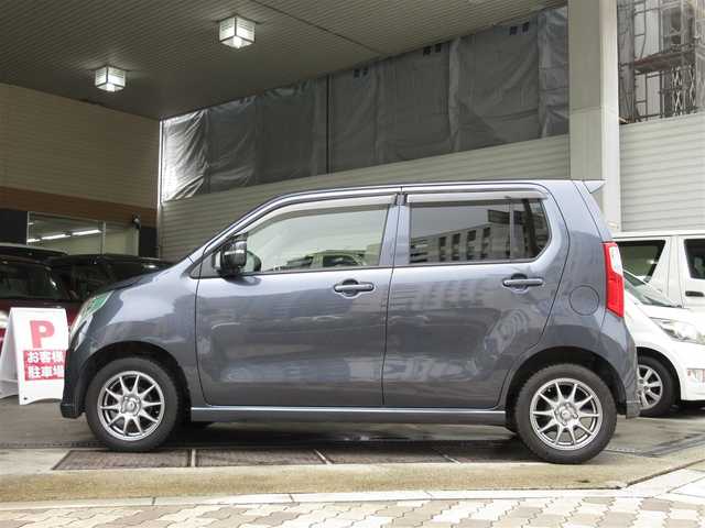 スズキ ワゴンＲ FX－LTD 大阪府 2012(平24)年 7.6万km ルナグレーパールメタリック 社外メモリーナビ、１セグＴＶ、ＣＤ/スマートキー２個/プッシュスタート/純正エアロ/アイドリングストップ/ヘッドライトレベライザー/電動格納ウィンカーミラー/社外１４インチアルミホイール