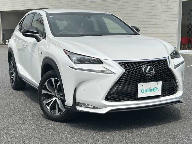 レクサス ＮＸ 200t Fスポーツ 千葉県 2015(平27)年 10.7万km ソニッククォーツ ワンオーナー/純正SDナビ/フルセグTV/DVD/CD/Bluetooth/全周囲カメラ/バックカメラ/3眼LEDヘッドライト/ブラインドスポット【BSM】/衝突軽減ブレーキ/レーンキープアシスト/アダプティブクルーズコントロール/ヘッドアップディスプレイ【HUD】/パドルシフト/クリアランスソナー/オートハイビーム/ブラックレザーシート/D/N席シートヒーター/D/N席ベンチレーション/ハンドルヒーター/純正18インチアルミホイール/純正フロアマット/スマートキー×2個/カードキー1枚/保証書/取扱説明書
