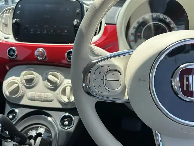 フィアット ５００ 1．2 ポップ 栃木県 2020(令2)年 2.9万km ロッソ・オフィチーナ 純正ディスプレイオーディオ/AppleCarplay/Bluetooth/USB/ステアリングリモコン/ハロゲンライト/ハロゲンフォグランプ/キーレス/純正フロアマット