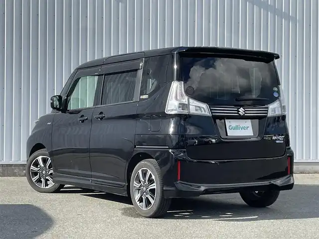 スズキ ソリオ バンディット HV MV 福岡県 2018(平30)年 7万km スーパーブラックパール デュアルカメラブレーキサポート/衝突軽減/レーンアシスト/コーナーセンサー/純正ナビ（ＣＮ－ＲＺ８４３）/フルセグTV/CD/DVD/BT/SD/全周囲カメラ/パワースライドドア/パドルシフト/クルーズコントロール/ビルトインETC/シートヒーター/ドラレコ/スマートキー/プッシュスタート