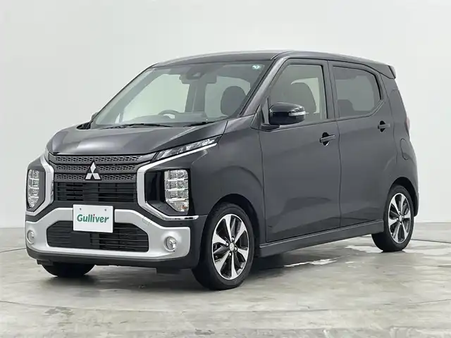 三菱 ｅＫクロス T 群馬県 2020(令2)年 4.1万km アメジストブラック マイパイロット　純正９インチナビ　アラウンドビューモニター　ＬＥＤライト　シートヒーター　純正１５インチＡＷ　ステアリングリモコン　前後ドライブレコーダー　デジタルミラー　ＥＴＣ　スマートキー　禁煙車