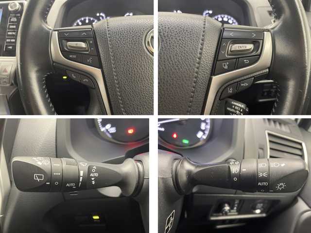 トヨタ ランドクルーザー プラド TX Lパッケージ 宮崎県 2019(平31)年 4.1万km アティチュードブラックマイカ 禁煙車/3列7人乗り/トヨタセーフティセンス/純正8型ナビTV/（B9129/Bluetooth/CD/DVD/FMAM/フルセグTV)/純正バックカメラ/純正ビルトイン2.0ETC/純正LEDオートライト/純正LEDフォグ/純正ルーフエンドスポイラー/純正OP/19インチアルミ/純正OP/ルーフレール/純正オートアラーム/純正フロアマット/パノラミックビューモニター/アダプティブクルーズコントロール/プリクラッシュセーフティ/レーンディパーチャーアラート/オートマチックハイビーム/ブラインドスポットモニター/クリアランスソナー/ダウンヒルアシストコントロール/サンルーフ/黒本革シート/オート電動格納ミラー/リア電動格納シート/リアスカッフプレート/リアラゲージトレイ/リアルームランプ（モデリスタ）/デュアルオートエアコン/前席シートヒーター/エアシート/パワーシート/ウッドコンビ本革巻ハンドル/スマートキー/プッシュエンジンスタート/スペアキー/新車時保証書/取扱い説明書