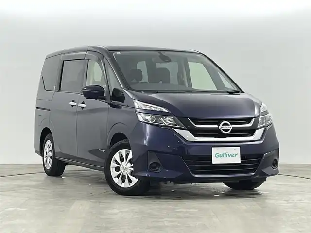 日産 セレナ X 福島県 2017(平29)年 6.3万km アズライトブルー インテリジェント エマージェンシー ブレーキ/・踏み間違い衝突防止アシスト/・車線逸脱警報/・衝突軽減ブレーキ/・側方支援/・プロパイロット/・アラウンドビューモニター/・標識探知/・駐車支援/・ふらつき警報/純正ナビゲーション/・型式：MM-316D-W/・Bluetooth/AM・FM/CD/DVD/USB/TV/AUX/・バックカメラ/・ETC/両側パワースライドドア/LEDライト/・オートライト/電装格納ウィンカーミラー/プッシュスタート/・スマートキー/・スペアキー/純正フロアマット/ドアバイザー