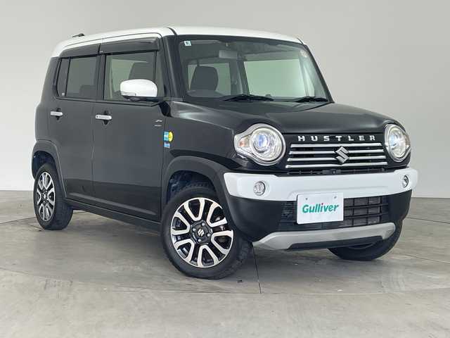 スズキ ハスラー Jスタイル Ⅱ ターボ 兵庫県 2016(平28)年 7.8万km ブルーイッシュブラックパール ・純正ナビ（TV・BT・DVD・AUX・USB）/・全方位カメラ/・デュアルカメラブレーキサポート/・レーンキープアシスト/・誤発進抑制機能/・ふらつき警報/・先行車発進お知らせ/・クルーズコントロール/・ステアリングリモコン/・社外ウッド調ステアリング/・前席シートヒーター/・ハーフレザーシート/・社外前方ドライブレコーダー/・ビルトインETC/・フロアマット/・純正１５インチアルミホイール/・パドルシフト/・HIDライト/・フォグランプ/・オートライト/・スマートキー/・プッシュスタート/・電動格納ミラー/・ドアバイザー/・BILSTEINサスペンション/・社外マフtラー