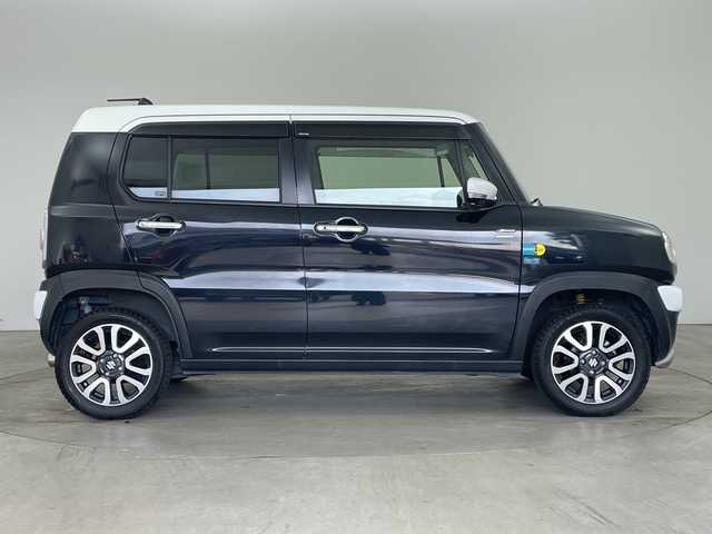 スズキ ハスラー Jスタイル Ⅱ ターボ 兵庫県 2016(平28)年 7.8万km ブルーイッシュブラックパール ・純正ナビ（TV・BT・DVD・AUX・USB）/・全方位カメラ/・デュアルカメラブレーキサポート/・レーンキープアシスト/・誤発進抑制機能/・ふらつき警報/・先行車発進お知らせ/・クルーズコントロール/・ステアリングリモコン/・社外ウッド調ステアリング/・前席シートヒーター/・ハーフレザーシート/・社外前方ドライブレコーダー/・ビルトインETC/・フロアマット/・純正１５インチアルミホイール/・パドルシフト/・HIDライト/・フォグランプ/・オートライト/・スマートキー/・プッシュスタート/・電動格納ミラー/・ドアバイザー/・BILSTEINサスペンション/・社外マフtラー