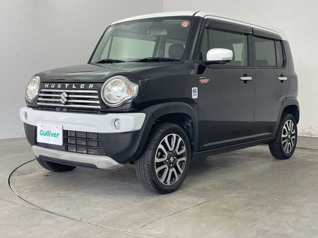 スズキ ハスラー Jスタイル Ⅱ ターボ 兵庫県 2016(平28)年 7.8万km ブルーイッシュブラックパール ・純正ナビ（TV・BT・DVD・AUX・USB）/・全方位カメラ/・デュアルカメラブレーキサポート/・レーンキープアシスト/・誤発進抑制機能/・ふらつき警報/・先行車発進お知らせ/・クルーズコントロール/・ステアリングリモコン/・社外ウッド調ステアリング/・前席シートヒーター/・ハーフレザーシート/・社外前方ドライブレコーダー/・ビルトインETC/・フロアマット/・純正１５インチアルミホイール/・パドルシフト/・HIDライト/・フォグランプ/・オートライト/・スマートキー/・プッシュスタート/・電動格納ミラー/・ドアバイザー/・BILSTEINサスペンション/・社外マフtラー