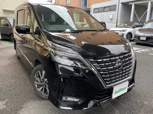 日産 セレナ ハイウェイスター V 大阪府 2020(令2)年 4万km ダイヤモンドブラック ワンオーナー（保証書、取説あり）/プロパイロット/LDW（車線逸脱警報）/LDP（車線逸脱防止支援）/BSW（後側方車両検知警報）/BSI（後側方衝突防止支援）/エマージェンシーブレーキ/アラウンドビューモニター/ソナー（移動物検知、クロストラフィックアラート）/ふらつき警報/ミラー自動格納/ステアリングヒーター/ドライブレコーダー/純正SDナビ/フルセグTV、Bluetooth/シートヒーター/両側パワースライドドア/アイドリングストップ/AUTOHOLD/スマートキー（スペア１本あり）