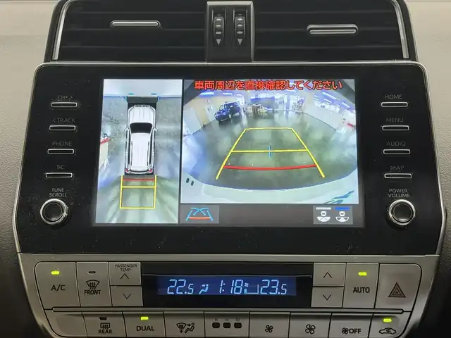 トヨタ ランドクルーザー プラド TX Lパッケージ マットブラED 三重県 2024(令6)年 1.4万km ホワイトパールクリスタルシャイン 2.8L ディーゼルターボ/4WD/MTモード付フロア6AT/【OP】純正 9インチナビ/（AM/FM/USB/iPod/Bluetooth/Miracast/CarPlay/AndroidAuto）/【OP】マルチテレインモニター（360カメラ）/ドライブレコーダー前後/ビルトイン ETC2.0/Toyota Safety Sense/・プリクラッシュセーフティ［PCS］/・レーンディパーチャーアラート［LDA］/・レーダークルコン/・オートハイビーム［AHB］/・ロードサインアシスト［RSA］/・【OP】ブラインドスポットモニター［BSM］＆パーキングサポートブレーキ（前後静止物・後方接近車両）/・先行車発進告知機能［TMN］/・オートハイビーム［AHB］/・ダウンヒルアシストコントロール*/装備/・【OP】ムーンルーフ/ブラックルーフレール/・本革シート（ニュートラルベージュ）/・シートヒーター＆ベンチレーション（D/N）/・左右独立オートエアコン/・オートライト＆ハイビーム/・LED ヘッドランプ＋フロントフォグランプ/・センターデフロック*/・2速発進機能*/・DPF手動再生機能*/・マットブラED専用 純正18inAW/・保/取/ナビ取/・スマートキーx2/など/*…ディーゼルのみの装備