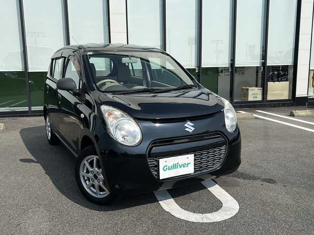 スズキ アルト F 岐阜県 2014(平26)年 9.1万km ブルーイッシュブラックパール3 登録時走行距離90460km/純正オーディオ　/ＥＴＣ　/リモコンキー　/エアコンＡＡＣ　/パワーウィンドウ/パワーステアリング/ＣＤチェンジャー　/ドアバイザー　/布系シート　/フルフラットシート/純正フロアマット　/ABS/横滑り防止装置　/ハロゲンヘッドライト　/エアバッグ運転席・助手席　/社外１４アルミホイール