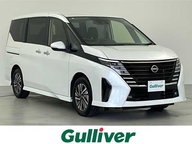 日産 セレナ e－パワー ハイウェイスター V 岐阜県 2023(令5)年 1.9万km プリズムホワイト プロパイロット/エマージェンシーブレーキ/レーンキープ/ブラインドスポットモニター/先行車発進お知らせ/標識認識機能/踏み間違い防止機能/9インチ純正ディスプレイオーディオ/アラウンドビューモニター/フルセグTV/純正フリップダウンモニター/デジタルインナーミラー/ドライブレコーダー/両側パワースライドドア/ハンズフリースライドドア/プッシュスタート/スマートキー/LEDヘッドライト/フォグランプ