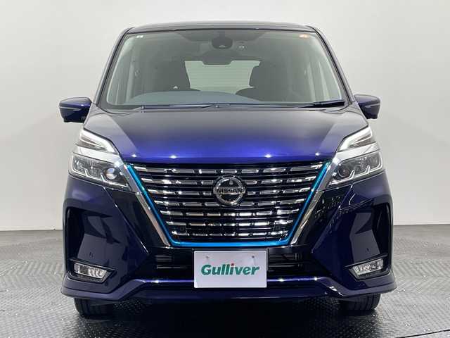 日産 セレナ e－パワー ハイウェイスター V 愛媛県 2021(令3)年 2.3万km アズライトブルー １０型ナビ/フルセグ／Ｂｌｕｅｔｏｏｔｈ／ＵＳＢ/全方位カメラ/後席モニター/衝突軽減ブレーキ/ＥＴＣ/前方ドライブレコーダー/両側パワースライドドア/前後コーナーセンサー/レーンキープアシスト/ブラインドスポットモニター/LEDヘッドライト